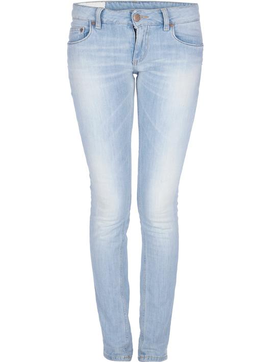 Lyseblå tætsiddende jeans